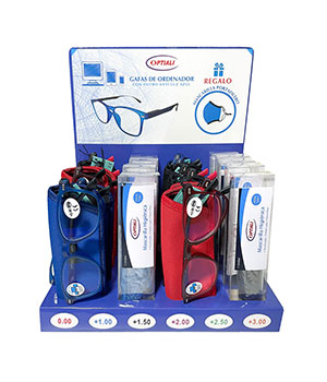 Expositor de gafas de ordenador